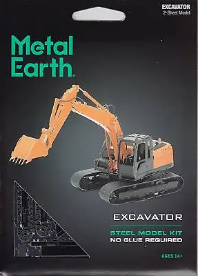 Fascinations Metal Earth 3D Laser Cut Steel Puzzle Model Kit - EXCAVATOR MMS185 • $12.95