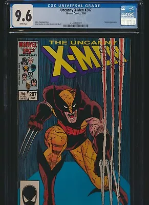 Uncanny X Men 207 Marvel 1986 CGC 9.6 White Pg Claremont Classic Wolverine  .99 • $2.25