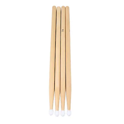 2 Pairs Drum Sticks Maple Wood 7A Nylon Tip Drumsticks Percussion HG5 • $19.66