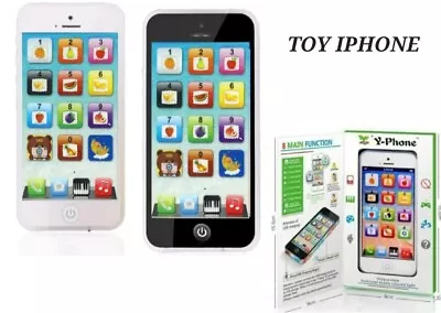 Children Y-Phone Educational Learning Kids Touch Baby-iPhone TOY Light Style • £5.99