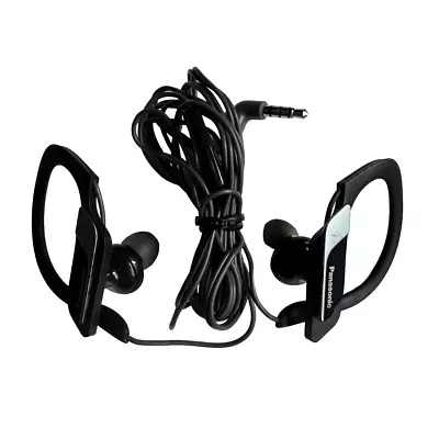 Panasonic Sports Wired Earhook Sport Clip Headphones RP-HS35M With Mic • $15.99