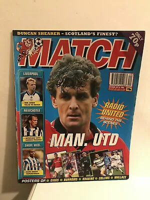 MATCH Magazine - Oct 8 1994 - Some Wear - MARK HUGHES MANCHESTER UNITED • £2.99