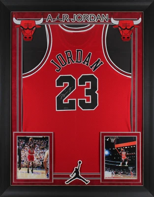 $26923.92 • Buy Bulls Michael Jordan Authentic Signed Red Framed Jersey UDA & BAS