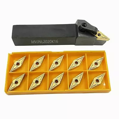 93° MVJNL 2020K16 External Turning Tool Holder + 35° VNMG160404 Turning Inserts • $28.73