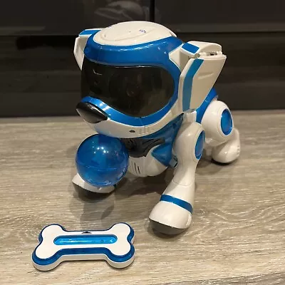 Teksta Blue Puppy Dog Robotic Robot Pet With Ball And Bone Rare • £20