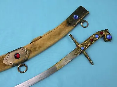 Antique Vintage Old Middle Eastern East Shamshir Sword W/ Scabbard • $550