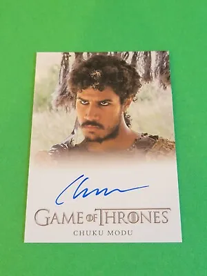 Chuku Modu  - 2020 Game Of Thrones Complete Series Autograph • $11.85