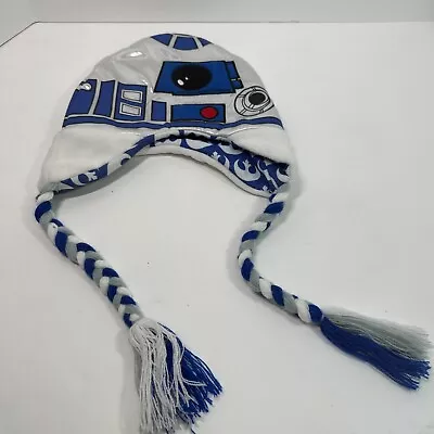 R2D2 Star Wars Beanie Hat Cap Gray Trapper Rare Metalic HTF Winter Warm Fashion • $11.98