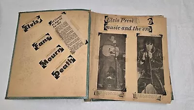 Elvis Presley Vintage Scrapbook  Clippings 40 Pages Mag/newspaper  • $200