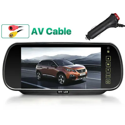 7  HD Car TFT LCD Mirror Monitor For Car Rear View Backup Camera Parking • $29.26