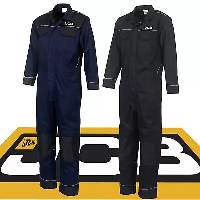 JCB Mens Coveralls / Overall Boiler Suit Mechanics - Heavy Duty Polycotton • £34.99