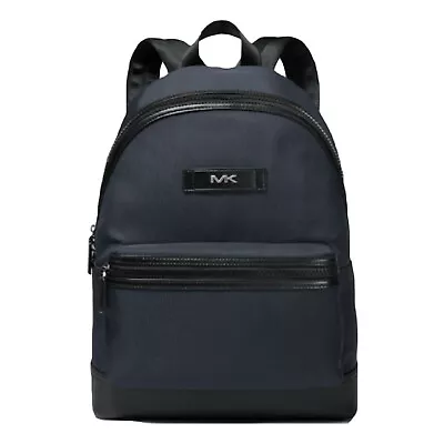 Mens Logo Woven Backpack By Michael Kors Medium Navy • $199