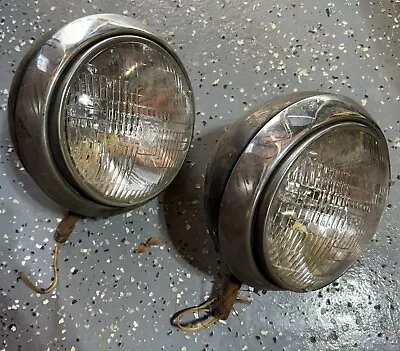 1935 1936 1937 Ford Truck HEADLIGHT ASSEMBLIES Original Pair 1/2 Ton Pickup OEM • $150