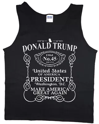 Mens Tank Top Graphic Tee Donald Trump 2020 Sleeveless Muscle Shirt • $15.95