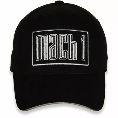 MACH 1 Mustang Logo Black Hat * Great Quality Cap Ships Worldwide & FREE To USA! • $38.78