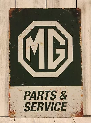 MG Tin Sign Art Vintage Style Man Cave Garage Mechanic Auto Car Parts Service XZ • $10.97