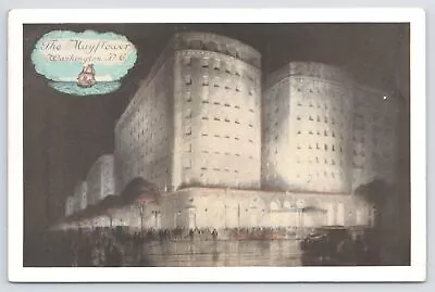 Washington DC~The Mayflower~A Hilton Hotel~On Connecticut Ave~Vintage Postcard • $3.50