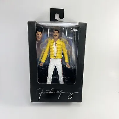 Freddie Mercury Queen Yellow Jacket 1986’s “Magic” Tour 7  Figure NECA 2023 New • $32