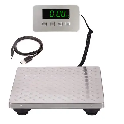 440Lbs X 0.1 Oz Digital Shipping Postal Scale Stainless Steel Large Platform Ind • $63.99
