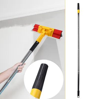 Retractable Paint Roller Extension Pole Detachable Clean Brush Extender Stick • £4.99