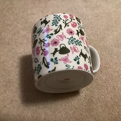 £10.99 • Buy Radley London Mug - White With Pink Flowers Handbags & Shoes Dog Pattern New