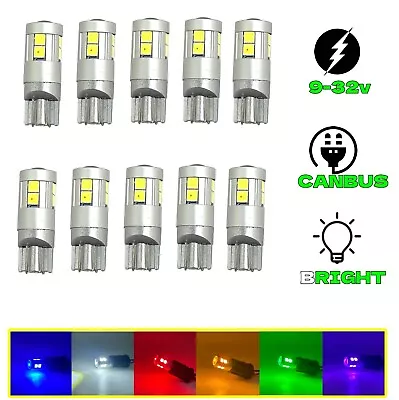 9W 12v 24v LED Canbus Error Free 501 W5W 504 Sidelight Parking Bulbs 3030 Smd • £5.99