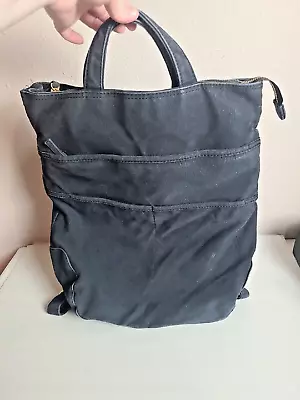 Martha Stewart Office Black Convertible Tote Bag Laptop Travel Bag Backpack • $29.85