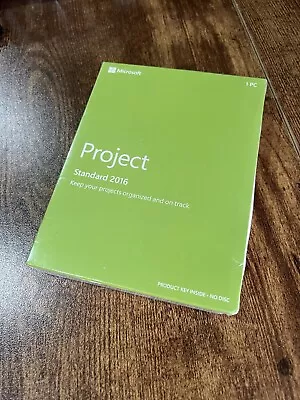 Microsoft Project Standard 2016 SKU Z9V-00347 Sealed Retail Package Key Card  • £289.99