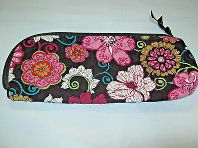 Vera Bradley Mod Floral Pink Travel Pouch Zippered Bag 12 X 5 EC • $10.95