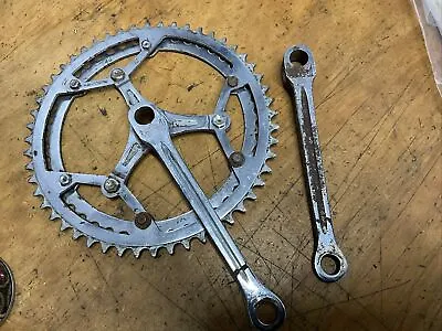 Vintage Magistroni Cotter Pin Double Crankset 52/46 170mm • $84.99