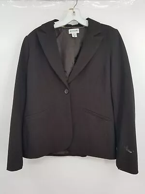 Motherhood Maternity Women's Brown Peak Lapel Long Sleeve One Button Blazer Sz S • $15.99