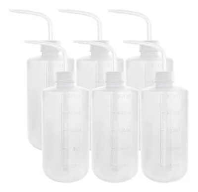 6pcs 500ml Plastic Safety Wash Bottles Lab Squeeze Bottle LDPE Squirt Bottle ... • $32.77