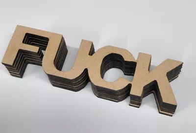 MDF Wooden F*** WORD Choose The Amount • $6