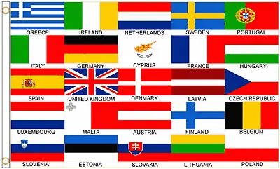 European Union 25 Nations Polyester Flag • £6