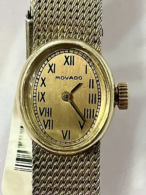 Ladies Vintage Movado 14K Gold Filled Hand Winding Watch From 1974. Serviced • $440