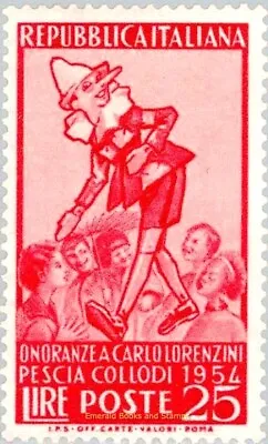 EBS Italy 1954 - Pinocchio - Collodi - Unificato 746 - MNH** • $2.50