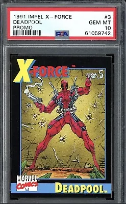 1991 Impel Deadpool PSA 10 Marvel 1/18 Rookie Card • $1895