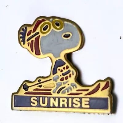 Vintage Aviva Sunrise (Arizona) Ski Resort Snoopy Ski Hat Pin • $12.95