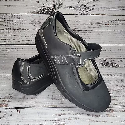 MBT Sirima Mary Jane Women Sz 9.5 Black Leather Comfort Walking Orthopedic Shoes • $23.49