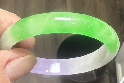 Antique Vintage Multi Color Jade Bangle Bracelet 38.1 Grams High Grade • $11