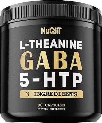 3In1 Gaba Supplements 750Mg L-Theanine 200Mg & 5-HTP (5-Hydroxytryptophan) - Equ • $38.76