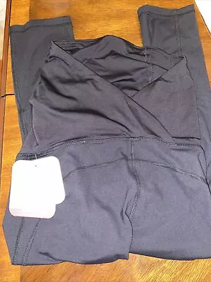 £14.28 • Buy Isabel Maternity Crossover Panel Active Capri Pants Black XS NWT 