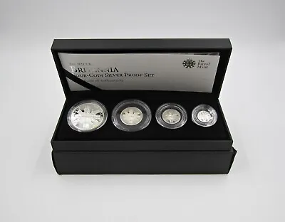 Royal Mint 2011 Silver Proof Britannia Four Coin Set - Cased & Coa • £125