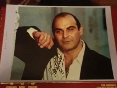 David Suchet Actor UK Poirot Original Signature On Colour Photo • £9.99