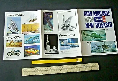 £4.95 • Buy 1968 Vintage Revell New Releases Small Catalogue For Plastic Kits (131)