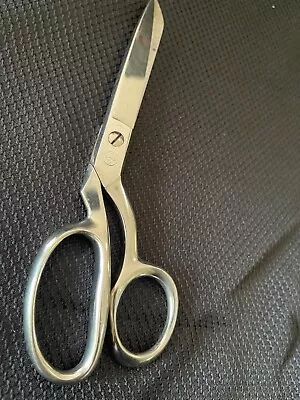 Mundial 8 Inch Tailor's And Dressmaker's Scissors Brazil Chrome Vintage • $23.99