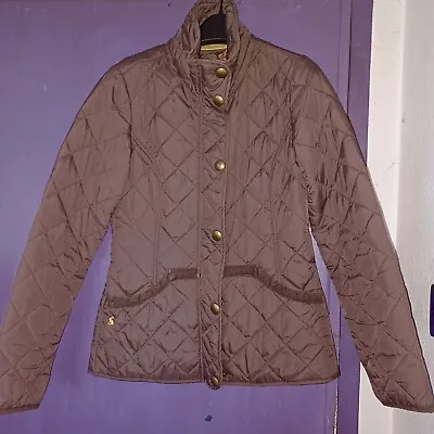 Joules Brown Quilted Jacket..size 10..ladies Tom Joules Outdoor..coat. • $27.39