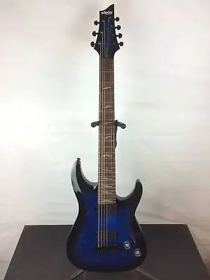 Excellent Schecter Omen Elite 7 7-String Electric Guitar Trans Blue Burst • $444.69