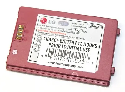 LG LGLP-AHKM Li-Ion Polymer Battery 3.7V 950mAh For VX9100 ENV2 Red • $14.99