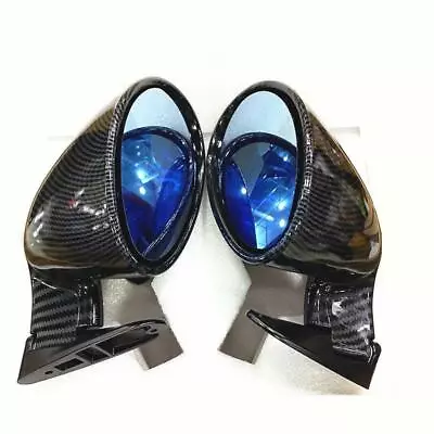 1 Pair F1 Style Racing Car Door Wing Rear View Side Mirrors Carbon Fiber Color • $71.30